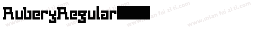 RuberyRegular字体转换
