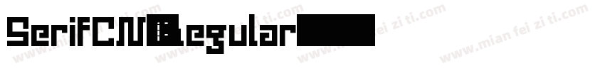 SerifCN-Regular字体转换