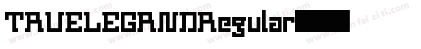 TRUELEGRNDRegular字体转换
