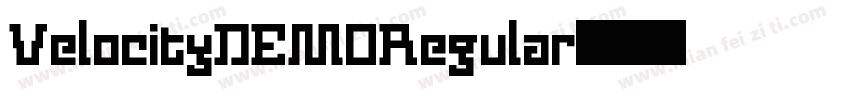 VelocityDEMORegular字体转换