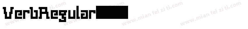 VerbRegular字体转换