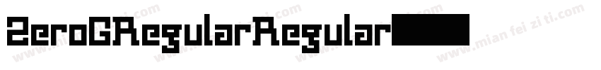 ZeroGRegularRegular字体转换