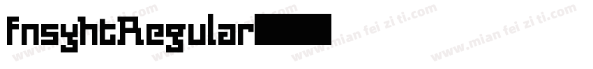 fnsyhtRegular字体转换