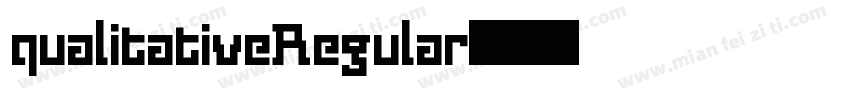 qualitativeRegular字体转换