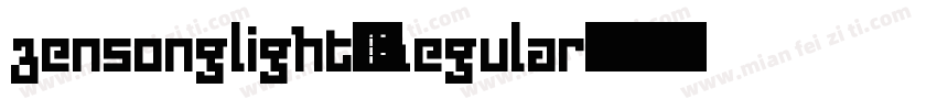 zensonglight-Regular字体转换