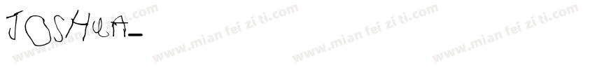 JOSHUA字体转换
