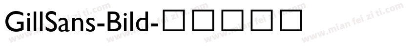 GillSans-Bild字体转换