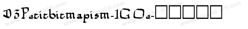 D3Petitbitmapism-1GOe字体转换
