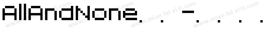 AllAndNone字体字体转换