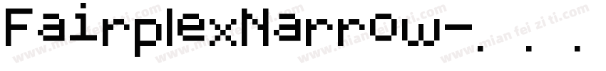 FairplexNarrow字体转换