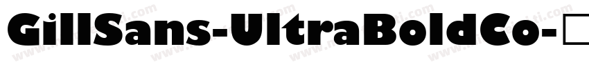 GillSans-UltraBoldCo字体转换