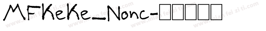 MFKeKe_Nonc字体转换