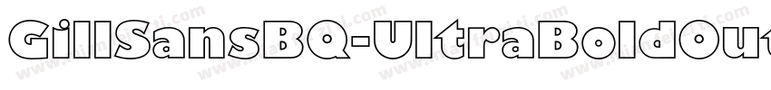 GillSansBQ-UltraBoldOutline字体转换