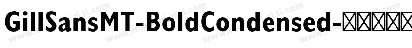 GillSansMT-BoldCondensed字体转换