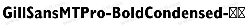GillSansMTPro-BoldCondensed字体转换