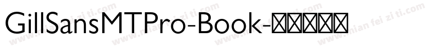 GillSansMTPro-Book字体转换