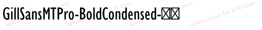 GillSansMTPro-BoldCondensed字体转换