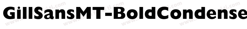 GillSansMT-BoldCondensed字体转换