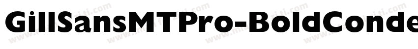 GillSansMTPro-BoldCondensed字体转换