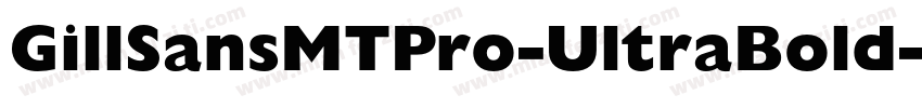 GillSansMTPro-UltraBold字体转换