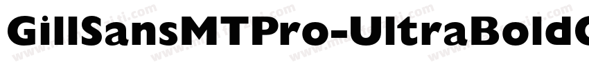 GillSansMTPro-UltraBoldCond字体转换