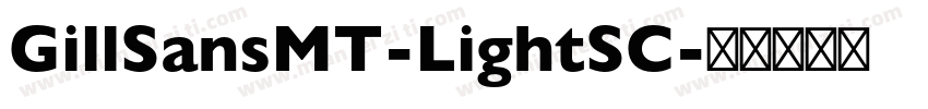 GillSansMT-LightSC字体转换