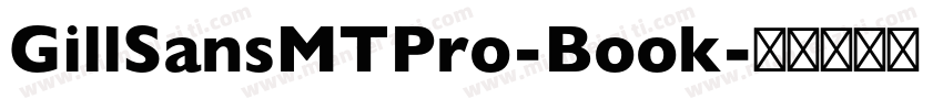 GillSansMTPro-Book字体转换