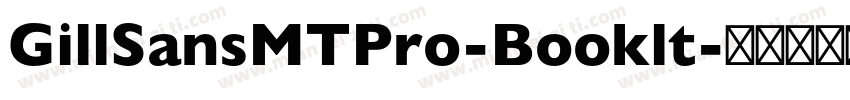 GillSansMTPro-Booklt字体转换
