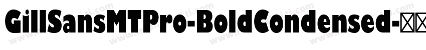 GillSansMTPro-BoldCondensed字体转换