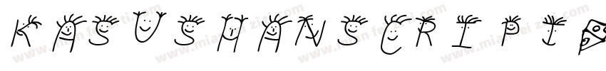 kasushanscript字体转换