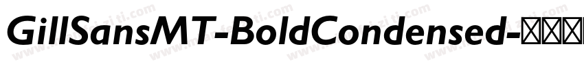 GillSansMT-BoldCondensed字体转换