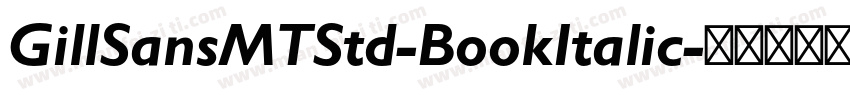 GillSansMTStd-BookItalic字体转换