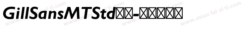 GillSansMTStd字体字体转换