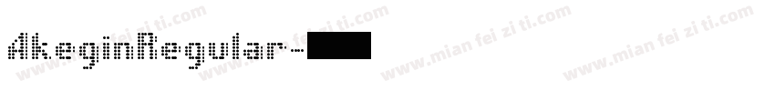 AkeginRegular字体转换
