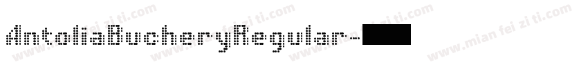 AntoliaBucheryRegular字体转换