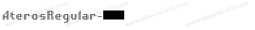 AterosRegular字体转换