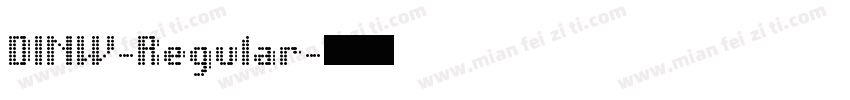DINW-Regular字体转换