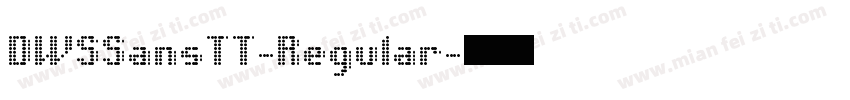 DWSSansTT-Regular字体转换