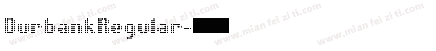 DurbankRegular字体转换