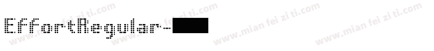 EffortRegular字体转换