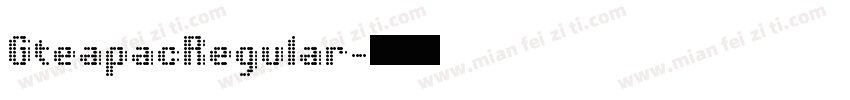 GteapacRegular字体转换