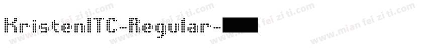 KristenITC-Regular字体转换