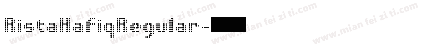 RistaHafiqRegular字体转换