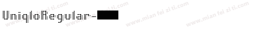 UniqloRegular字体转换
