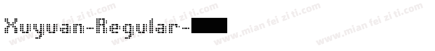 Xuyuan-Regular字体转换