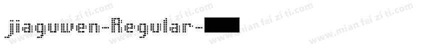 jiaguwen-Regular字体转换