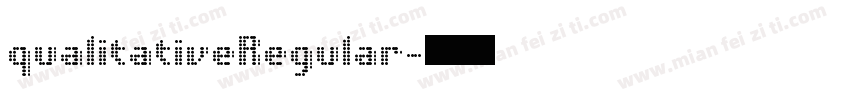 qualitativeRegular字体转换