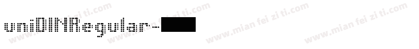 uniDINRegular字体转换