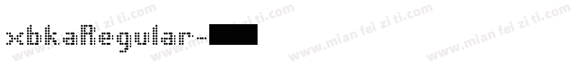 xbkaRegular字体转换
