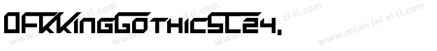DFKKingGothicSC24字体转换